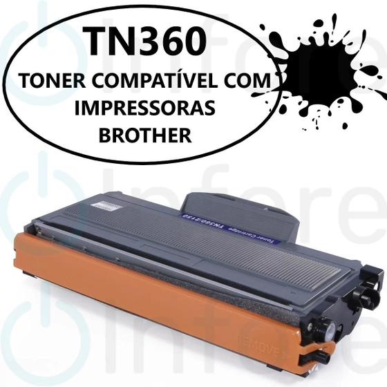 Imagem de Toner TN360 TN-360 Compatível C/ DCP7030 DCP7040 HL2140 HL2150 MFC7320 MFC7840