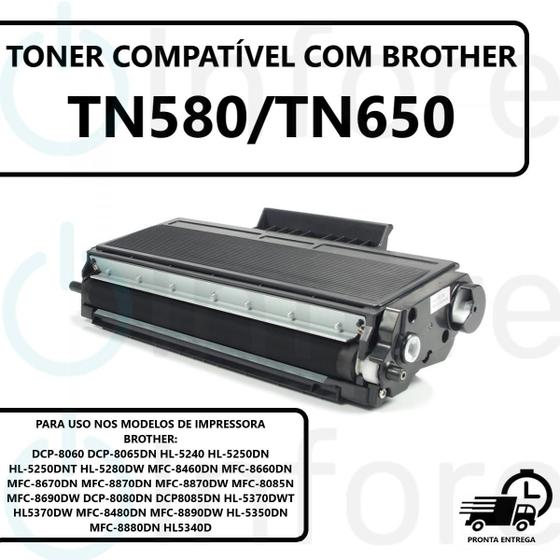 Imagem de Toner TN650 TN580 Compatível MFC-8660DN MFC-8670DN MFC-8870DN MFC-8870DW MFC-8085N MFC-8690DW