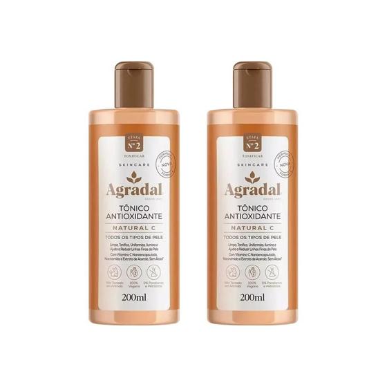 Imagem de Tonico Agradal Antioxidante Natural 200Ml - Kit Com 2Un