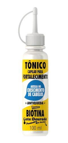 Imagem de Tonico Cabelo Antiqueda Biotina 100mL - Gota Dourada