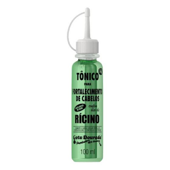 Imagem de Tônico Cabelo Com Óleo De Rícino 100mL - Gota Dourada