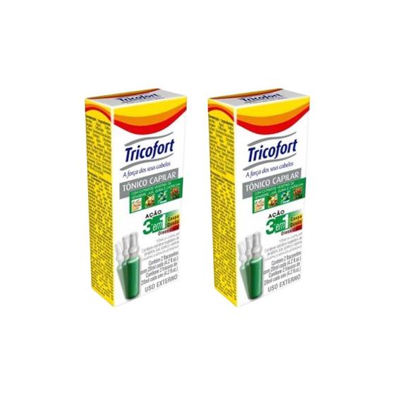 Imagem de Tonico Capilar Tricofort Com 2un - Kit C/ 2un