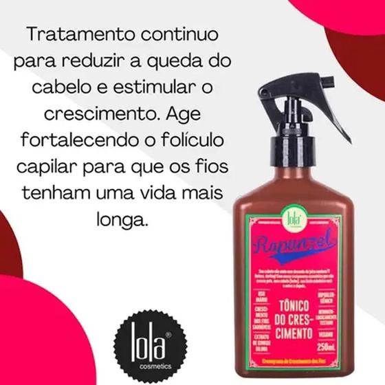 Imagem de Tônico de crescimento rapunzel 250 ml - lola cosmeticos