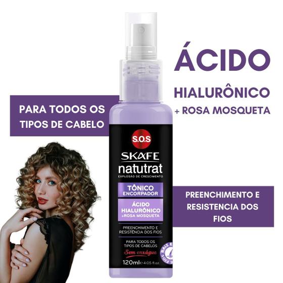 Imagem de Tonico encorpador acido hialuronico rosa mosqueta 120ml