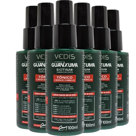 Imagem de Tonico Guanxuma Cresce Cabelo 6 X 100ml - Vedis