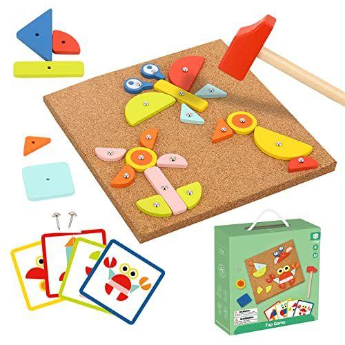 Imagem de Tookyland Tap Tap Games Brinquedos, Jogo martelo e pregos, brinquedo de martelando de madeira, brinquedo de madeira com marreta