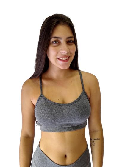 Imagem de Top alcinha feminino fitness com bojo removível TB moda fitness 