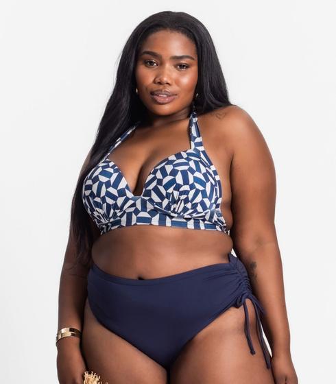 Imagem de Top Biquíni Estampado Com Bojo Plus Size Uni Femme Bege