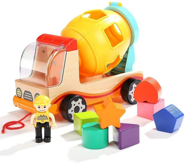 Imagem de TOP BRIGHT Dump Truck Shape Sorter Brinquedos para Crianças - Brinquedos de Aprendizagem Pré-Escolar para Presentes meninas de 2 meninos de 3 anos