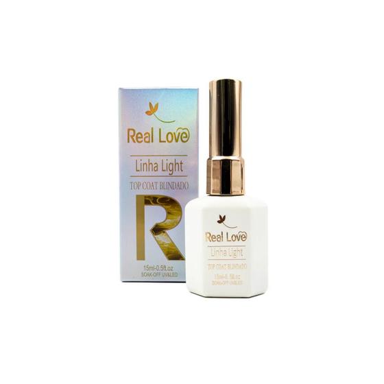 Imagem de Top Coat Blindado Linha Light 15ml - Real Love