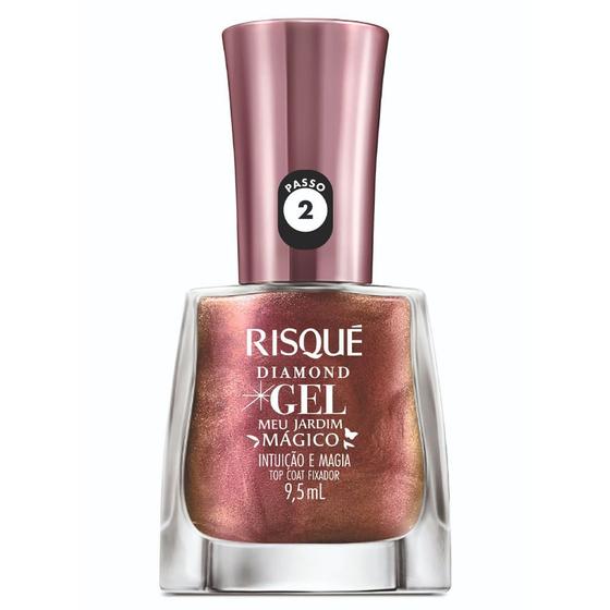 Imagem de Top Coat Fixador Risqué Diamond Gel Meu Jardim Mágico Intuição e Magia 9,5ml