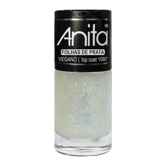 Imagem de Top Coat Folhas de Prata 10ml Coleção Joias da Anita 1097