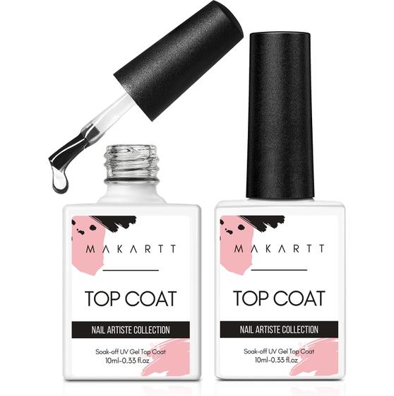 Imagem de Top Coat Gel Makartt - Brilho Extremo sem Limpeza (10ml)