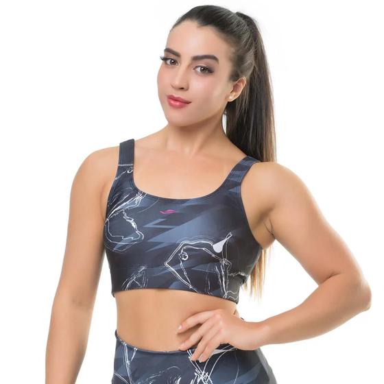 Imagem de Top elite estampado fitness ripped - 129008