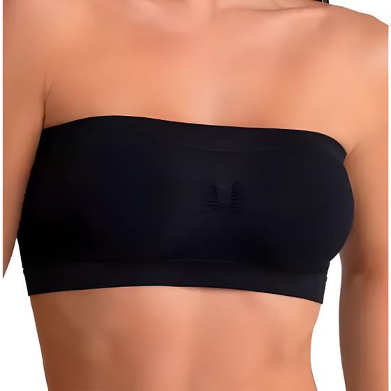 Imagem de Top Faixa Bustier Lupo Loba Sutiã Sem Costura Original