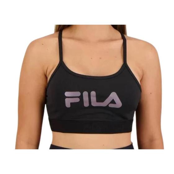 Imagem de Top fem. fila train elastic ii-preto/furtacor