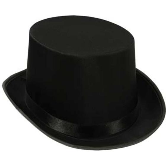 Imagem de Top Hat Super Z Outlet Black Satin Costume Magician Party