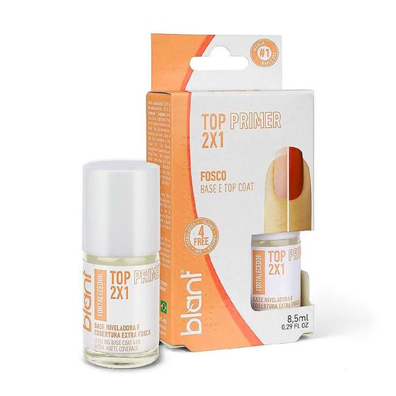 Imagem de Top primer 2 em 1 blant 8,5ml nivelador fortalecedor de unhas