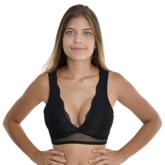 Imagem de Top sem Bojo em Renda e Tule Honey Liebe.