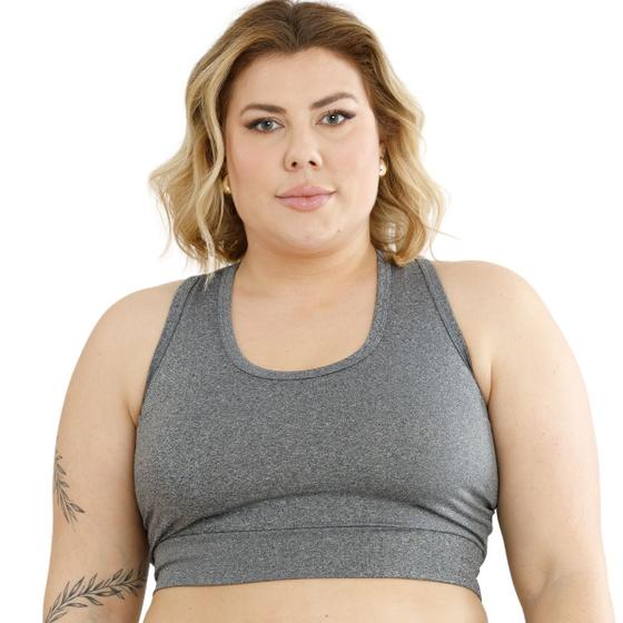 Imagem de Top Suplex Confort S/bojo Básico Feminino Moda Esportiva Plus Size 3041A