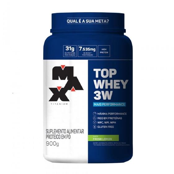 Imagem de Top Whey 3W (900g) - Sabor: Mais Performance - Fresh Lemon