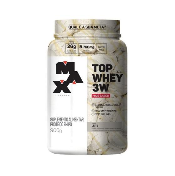 Imagem de Top Whey 3W (900g) - Sabor Mais Sabor - Leite