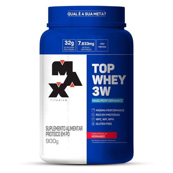 Imagem de TOP Whey 3W  Mais Performance - 900g - Max Titanium