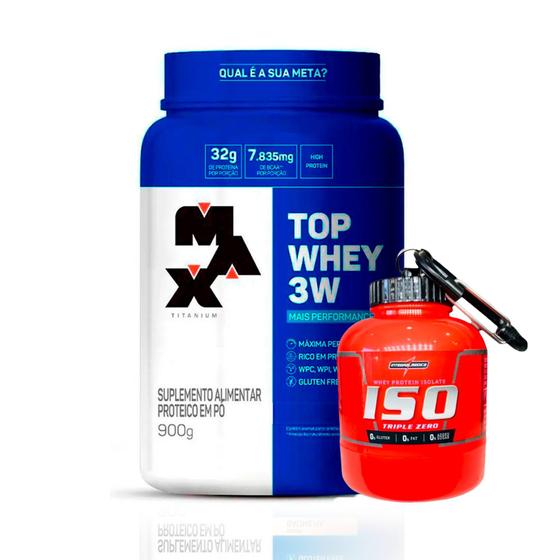 Top Whey 3W Max Titanium + Dose Vitafor Menor preço em Top Whey 3W Max Titanium + Dose Vitafor