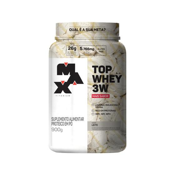 Imagem de Top Whey 3W + Sabor Pote (900g) - Max Titanium