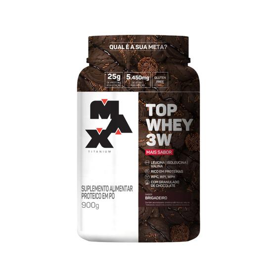 Imagem de Top Whey 3W + Sabor Pote (900g) - Max Titanium