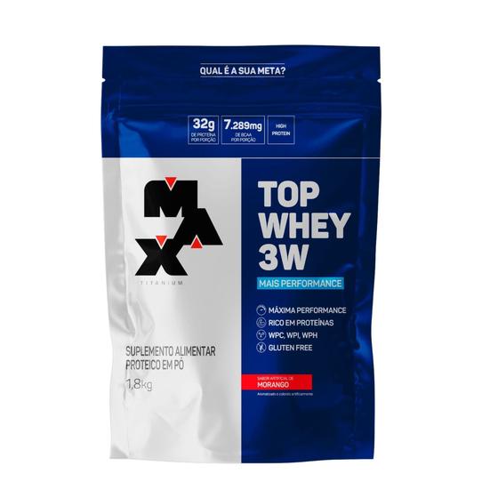 Imagem de Top Whey 3W - Whey Protein Isolado - 1,8Kg - Max Titanium