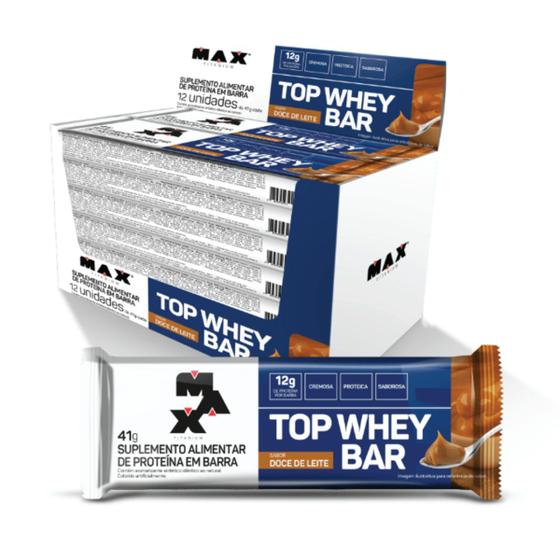 Imagem de Top Whey Bar Display Com 12 Un De 41g Max Titanium