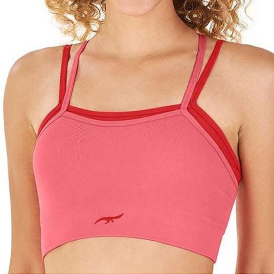 Imagem de Top zee rucci feminino fitness bicolor sem costura zr0400-006-1803