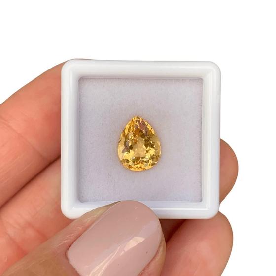 Imagem de Topázio Imperial Amarelo Alaranjado Gota 3,31ct