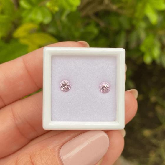 Imagem de Topázio Imperial Brilhante ø4mm Par 0,63ct