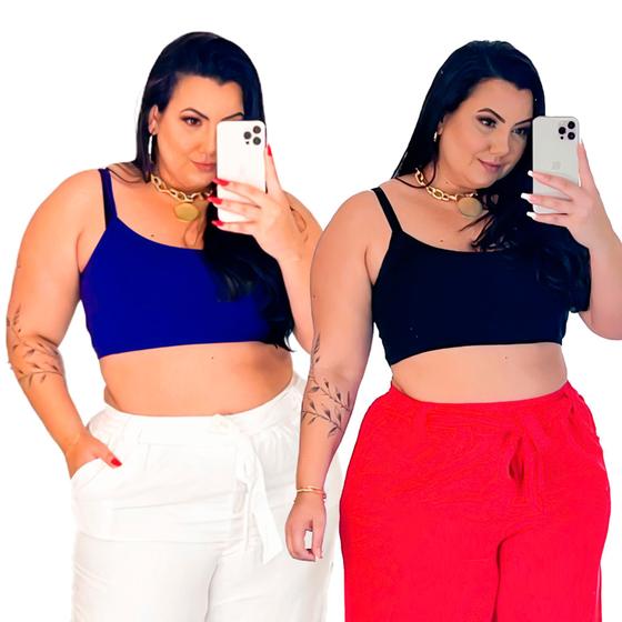 Imagem de Tope Bustiê Feminino Alcinha Tamanho Grande Plus Size Grande