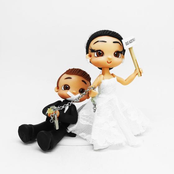 Imagem de Topo de Bolo de Casamento "Laços de Amor Eternos"