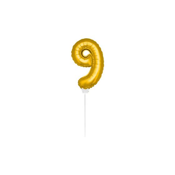 Imagem de Topo de Bolo Dourado - 01 Unidade - Silver Festas - Rizzo Número:9