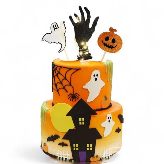 Imagem de Topo de Bolo Halloween Com LED