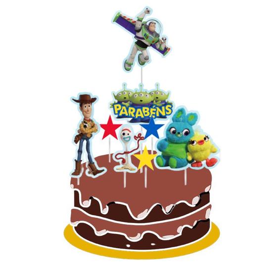 Imagem de Topo de bolo Toy Story topper decoração festa aniversário