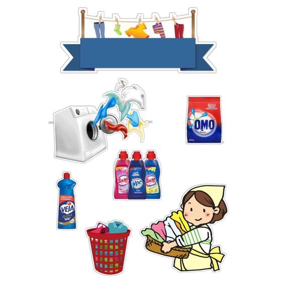 diarista Topo topper bolo tema diarista, domestica secretaria do lar pronto para  usar com palitinhos - maeartigosreligiosos - Topo de Bolo - Magazine Luiza