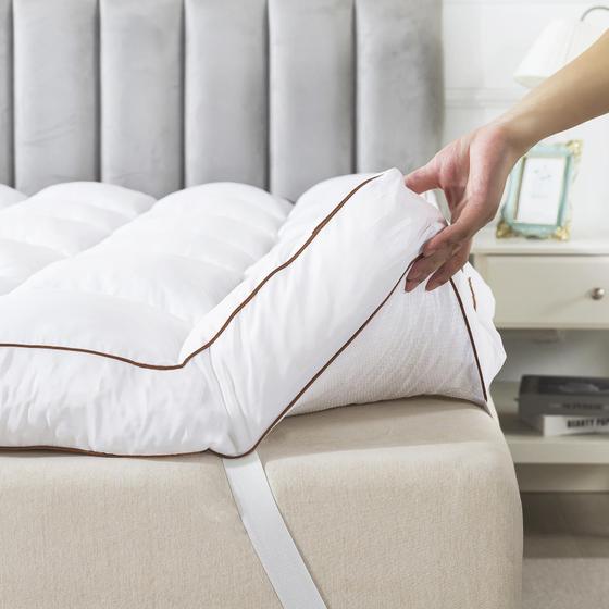 Imagem de Topper de colchão WhatsBedding Memory Foam 7,6 cm King Size