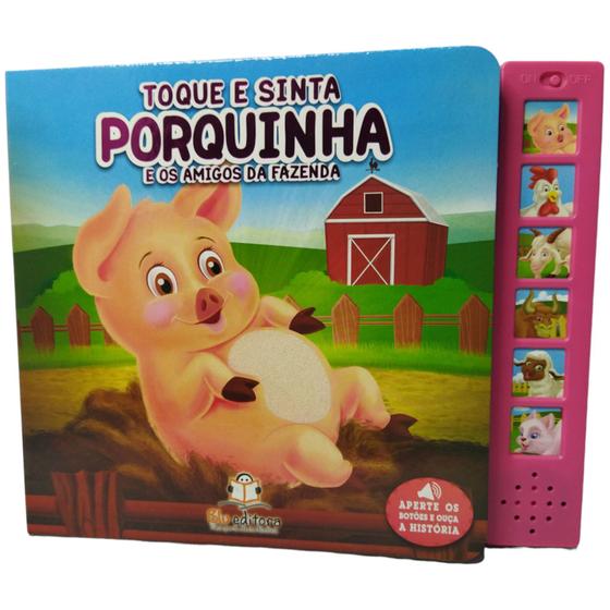 Imagem de Toque e sinta Sonoro: Porquinha e os amigos da fazenda - Blueditora