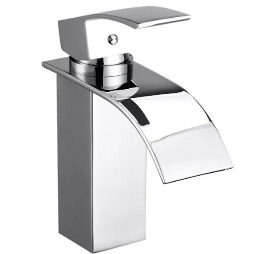 Torneira banheiro misturador monocomando cromada cascata baixa Menor preço em Torneira banheiro misturador monocomando cromada cascata baixa