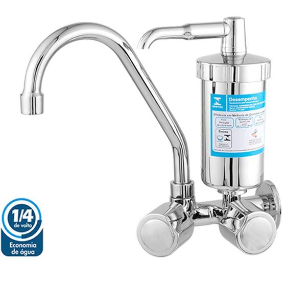 Torneira Com Filtro Abs Para Cozinha De Parede 1/4 De Volta C40 Linha Plus Menor preço em Torneira Com Filtro Abs Para Cozinha De Parede 1/4 De Volta C40 Linha Plus