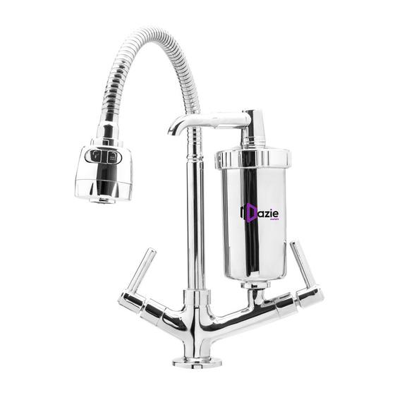 Torneira Com Filtro Gourmet Flexível Cozinha Bancada Mesa Menor preço em Torneira Com Filtro Gourmet Flexível Cozinha Bancada Mesa