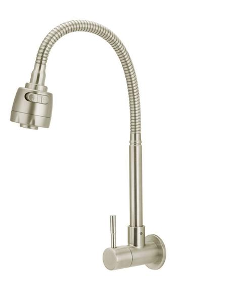 Imagem de Torneira Cozinha de Gourmet Inox Escovado Luxo 1/4v.