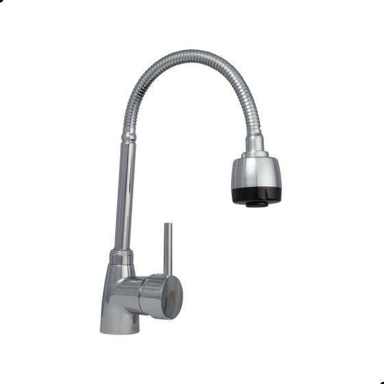 Imagem de Torneira Cozinha Monocomando Gourmet Flexível Mesa