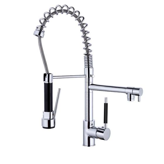 Torneira Cromada Gourmet Prizi, Bancada, Com Spray, Monocomando ZX211001 Menor preço em Torneira Cromada Gourmet Prizi, Bancada, Com Spray, Monocomando ZX211001