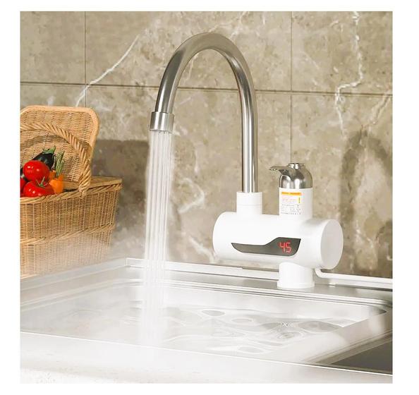Imagem de Torneira de água quente elétrica para cozinha banheiro